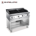 K005 Commercial Hôtel Restaurant En Acier Inoxydable Table Top Gaz Grill Lave Grill Barbecue Grill